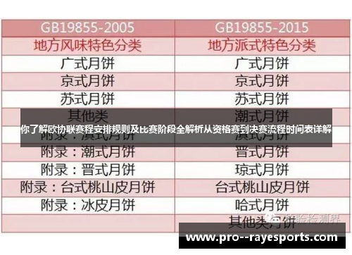 你了解欧协联赛程安排规则及比赛阶段全解析从资格赛到决赛流程时间表详解